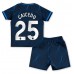 Chelsea Moises Caicedo #25 Replika Babykläder Borta matchkläder barn 2023-24 Korta ärmar (+ Korta byxor)
